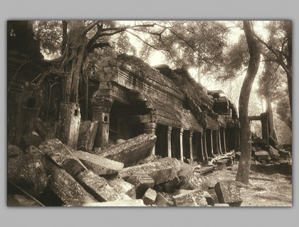 Preah Kahn Horizontal, Platinum Print, 2005