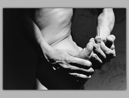 Cradle of Toes, Silver Gelatin Print, 1987